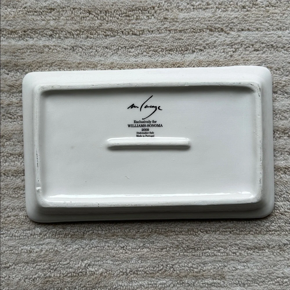 Set of 4 Williams Sonoma Marc Lacaze Wine Pairing Series Appetizer Plates Cheese